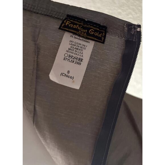 Y2K 2000s Formal Dress Small XS Strapless Mini Ruched Short Fairy Prom HOCO - Picture 13 of 16